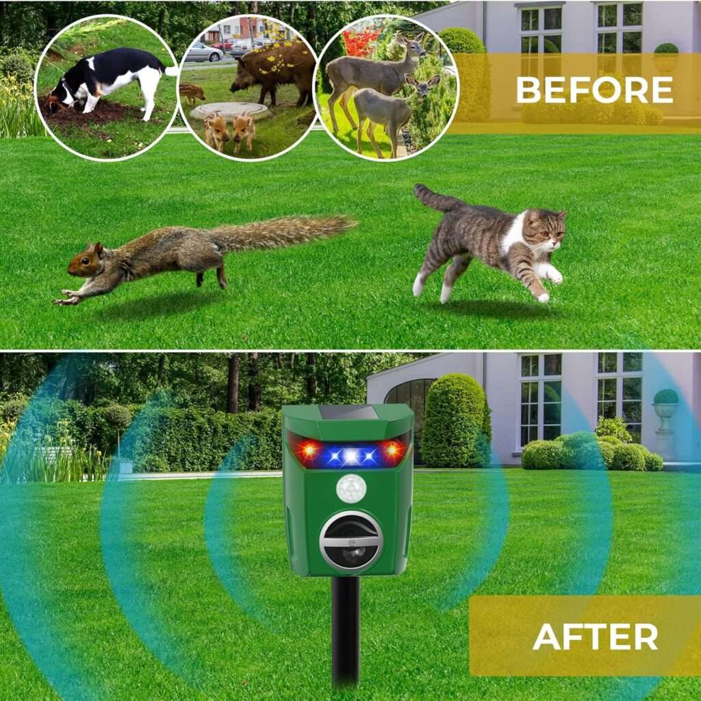 Solar Powered Ultrasonic Animal Repellent