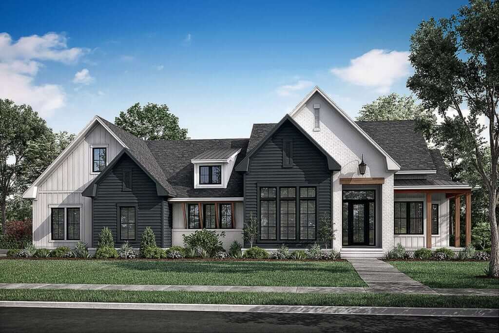 Dark exterior house colors