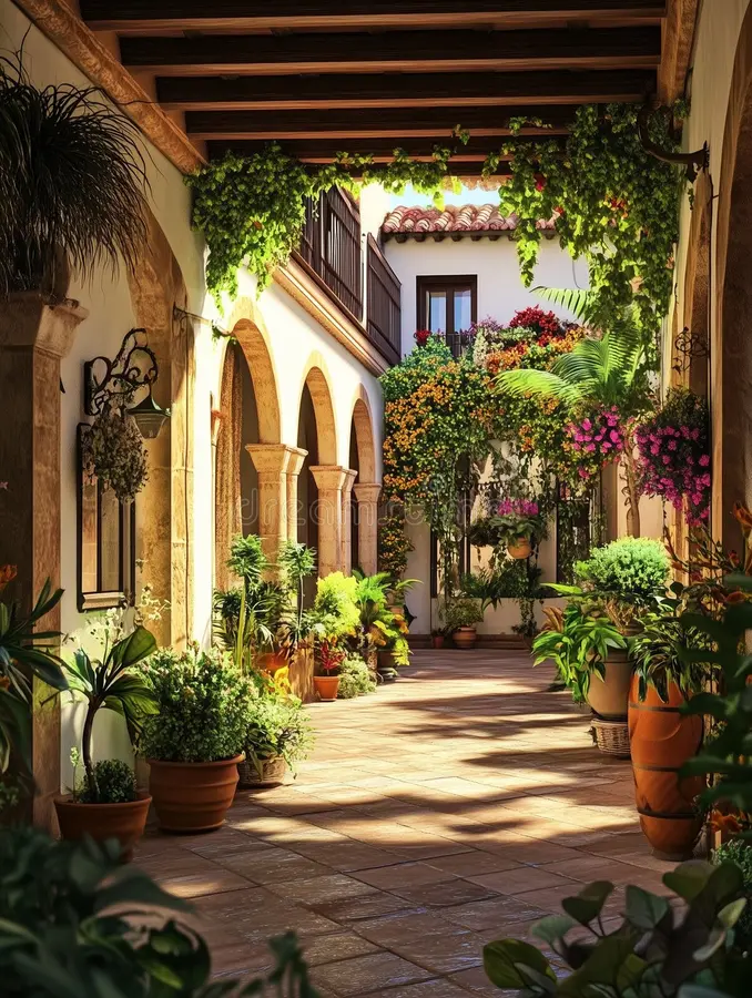 courtyard ideas entryway patio